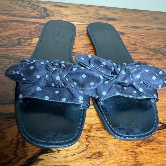 Kate Spade New York Bikini Bow Slide Sandals Polka Dots - Picture 7 of 15